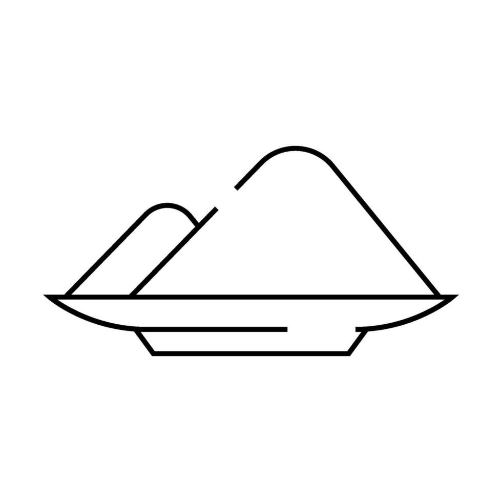 sodium nitrite line icon illustration black vector