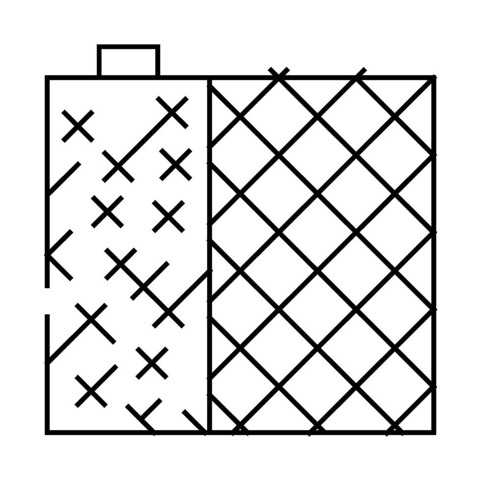 grid building material line icon illustration vector