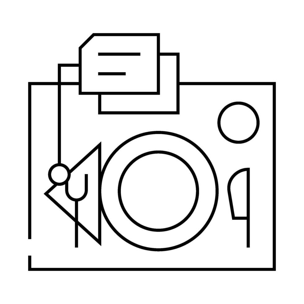 serving rules line icon illustration vector