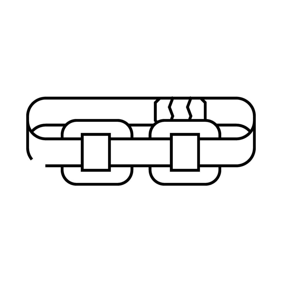 stimulator with strap line icon illustration vector
