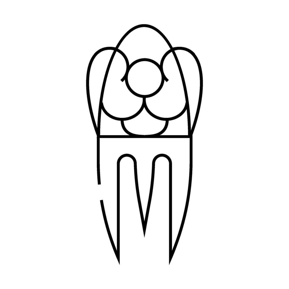 paineta spain stylish accessory line icon illustration vector