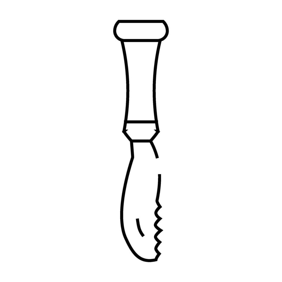 bar knife bartender line icon illustration vector