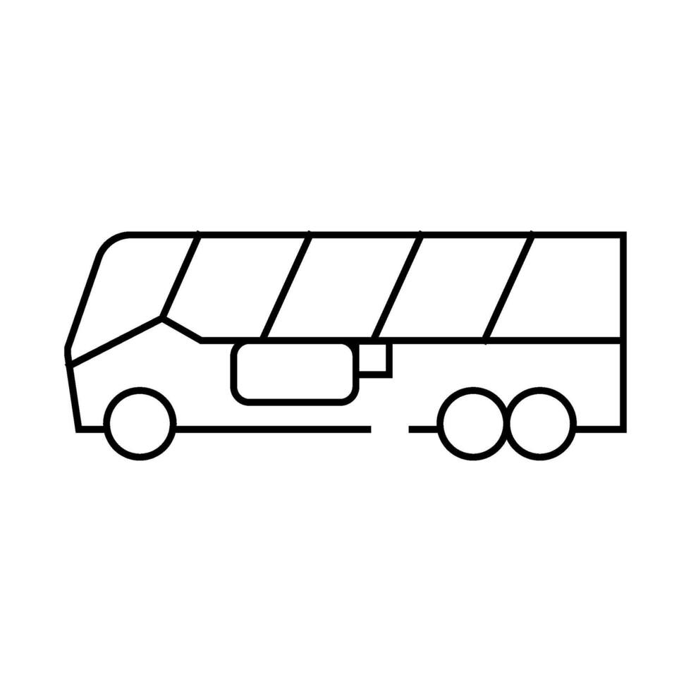gas biogas bus line icon illustration vector