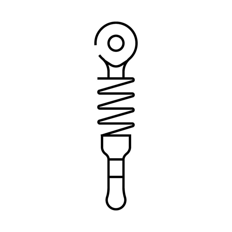 shock absorber car line icon illustration vector
