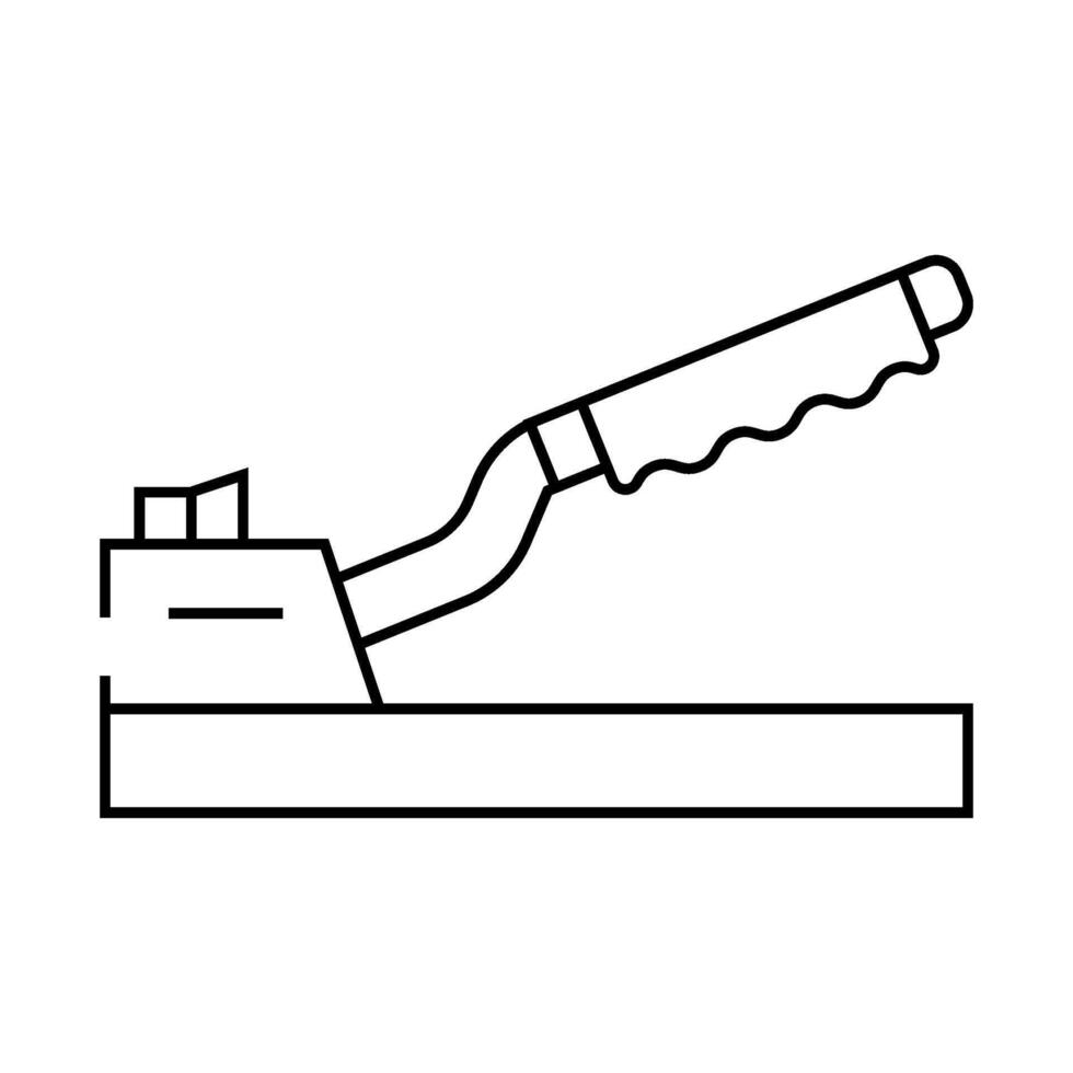 handbrake car line icon illustration vector