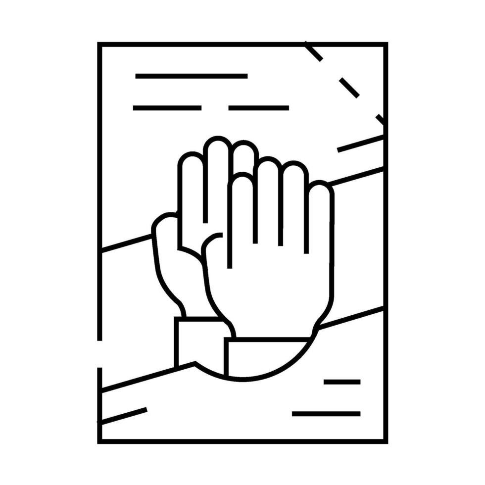 powder detergent for hand washing line icon illustration vector