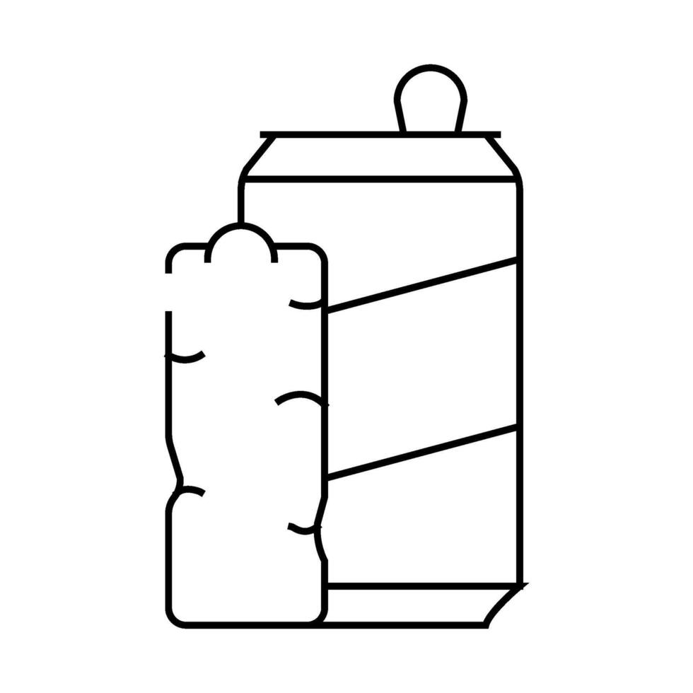 bars snack and drink container line icon illustration vector