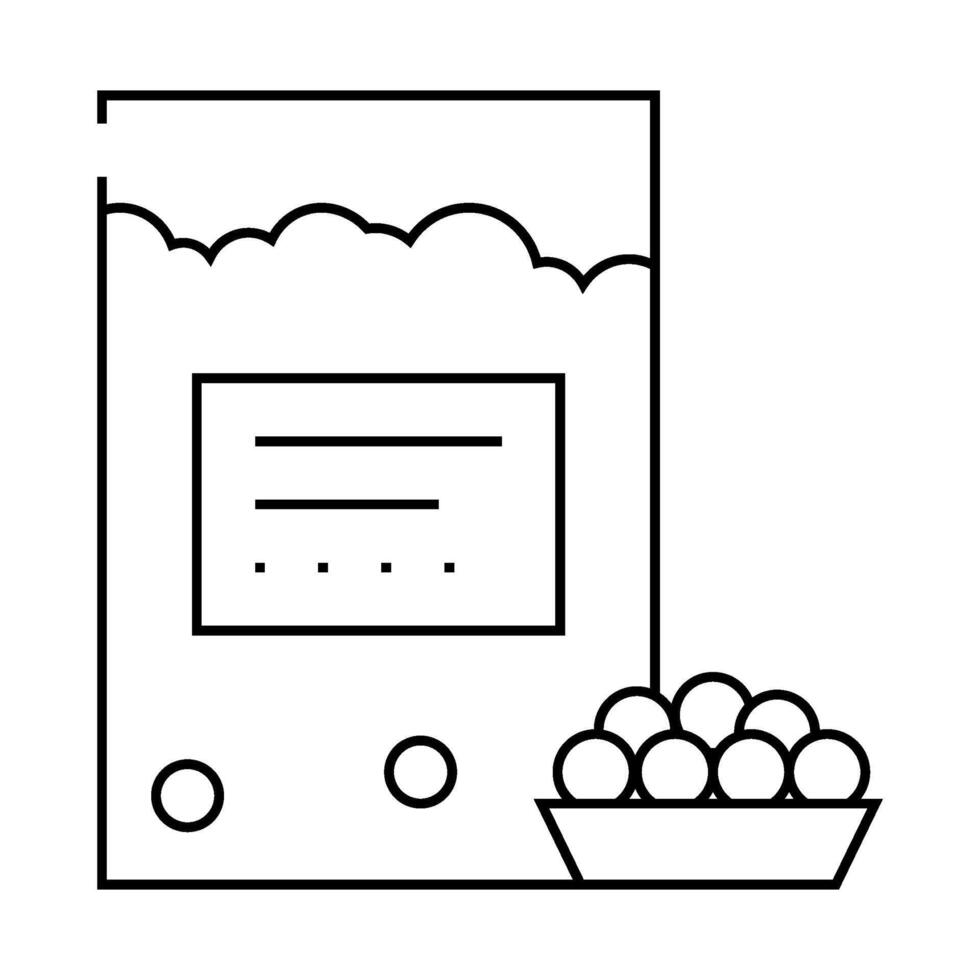 tapioca gluten free line icon illustration vector