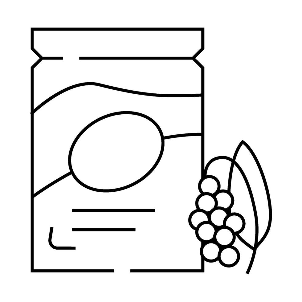 amaranth plant gluten free line icon illustration vector