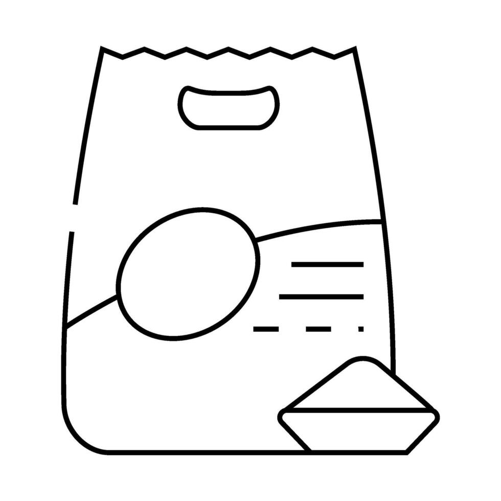 quinoa porridge gluten free line icon illustration vector