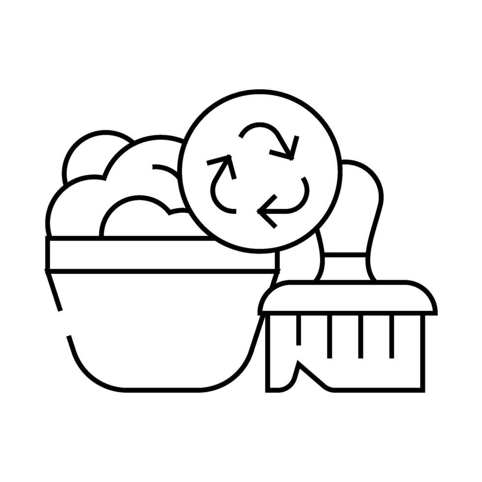 soap dispenser zero waste line icon illustration vector