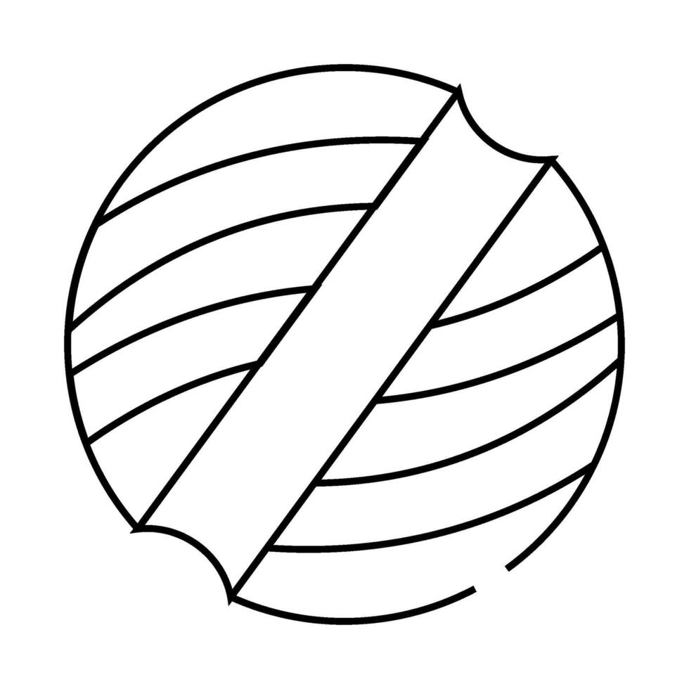 playing ball for cat line icon illustration vector