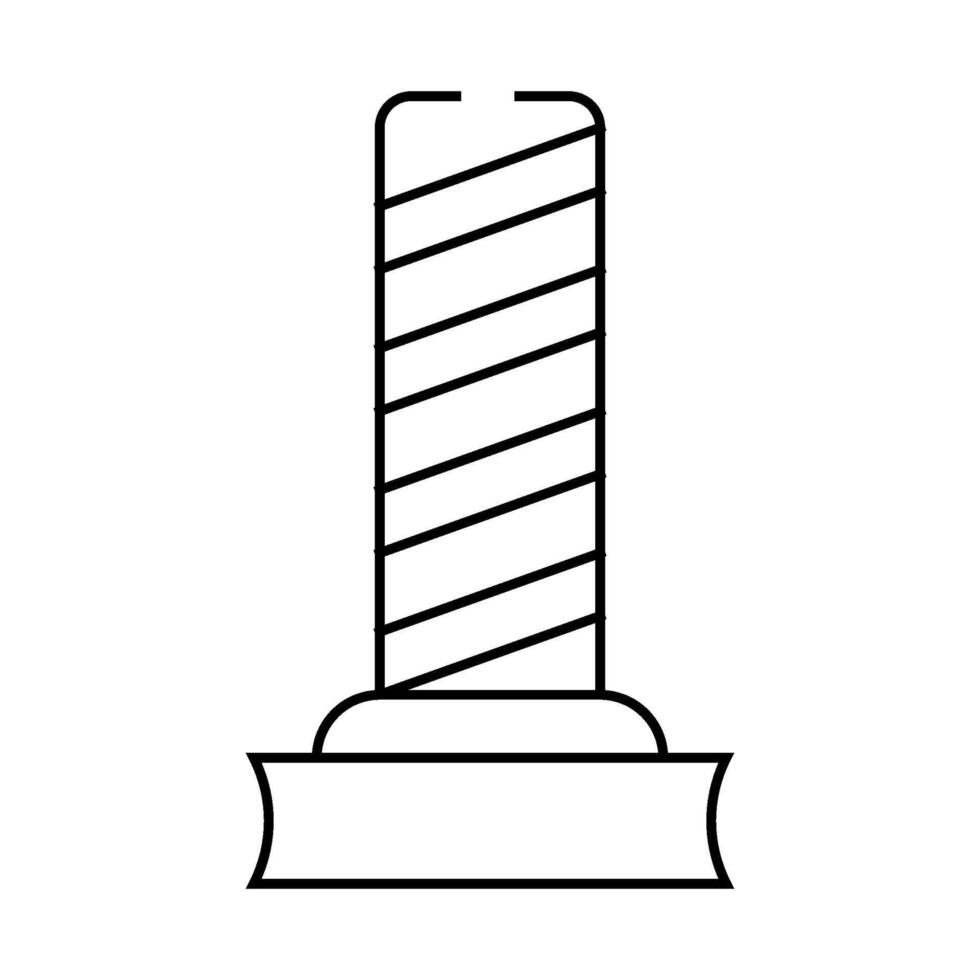 scratch cat accessory line icon illustration vector