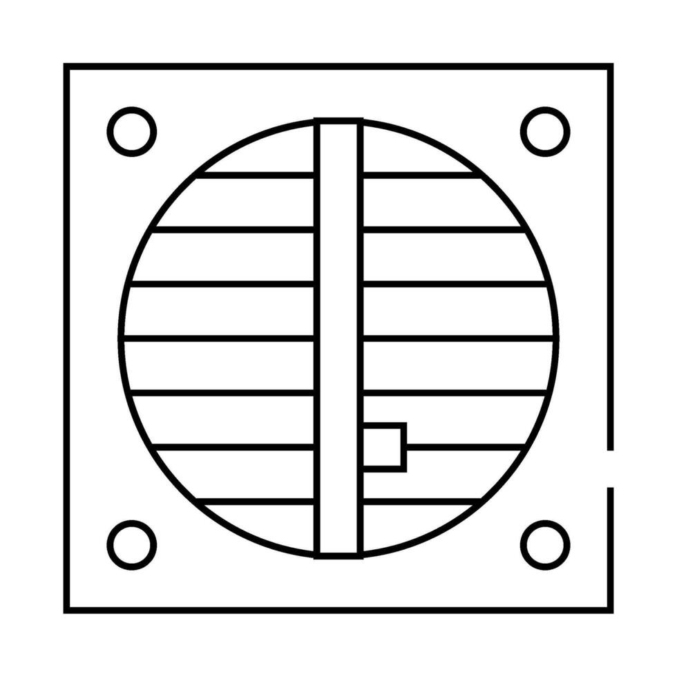 ventilation repair line icon isolated illustration vector