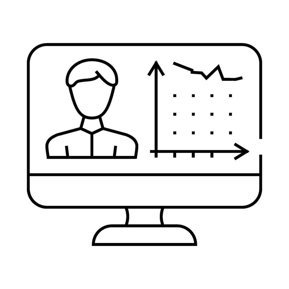 client activity analysis kyc line icon illustration vector