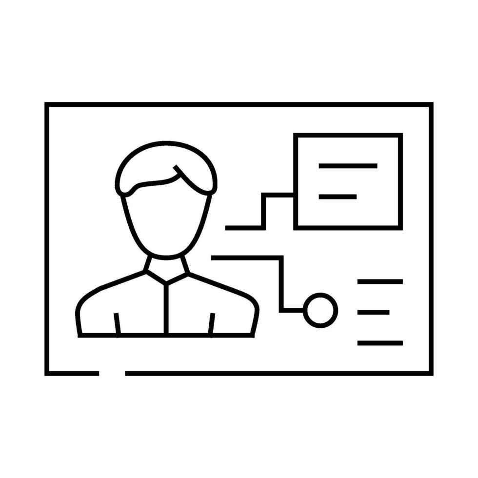 client analysis kyc line icon illustration vector