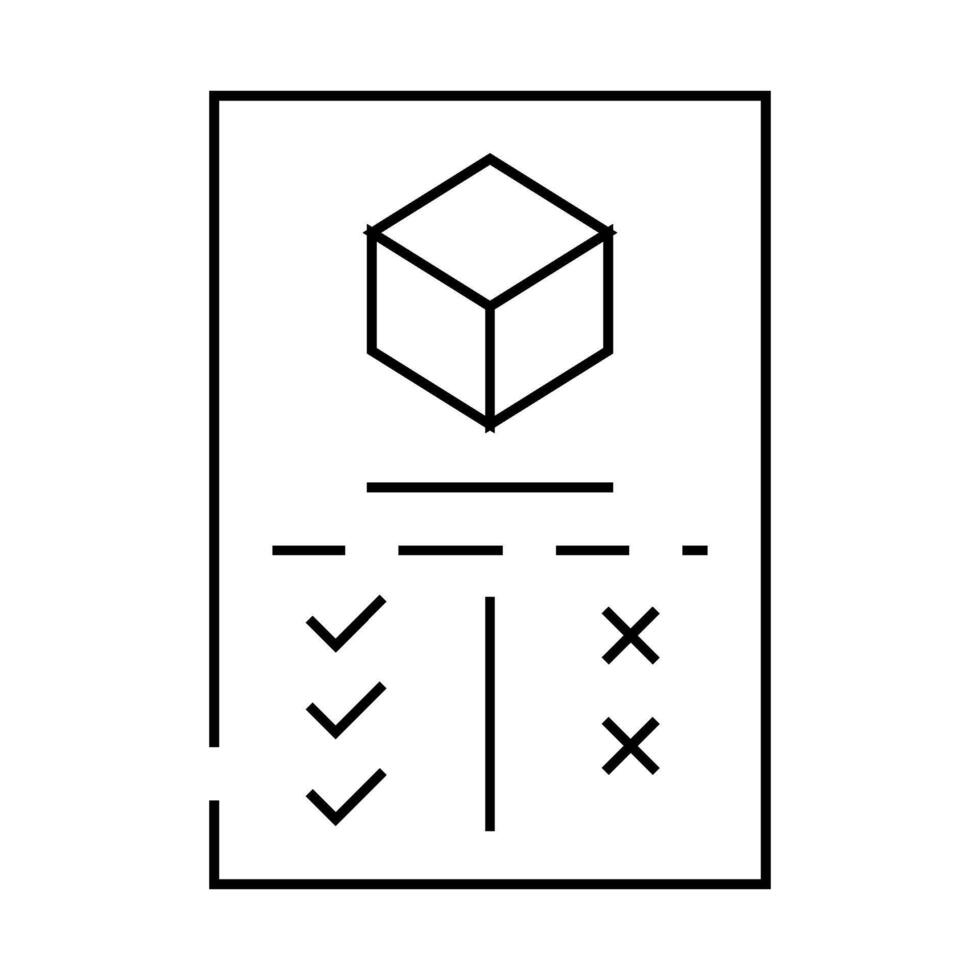 analysis plus and minus production line icon illustration vector