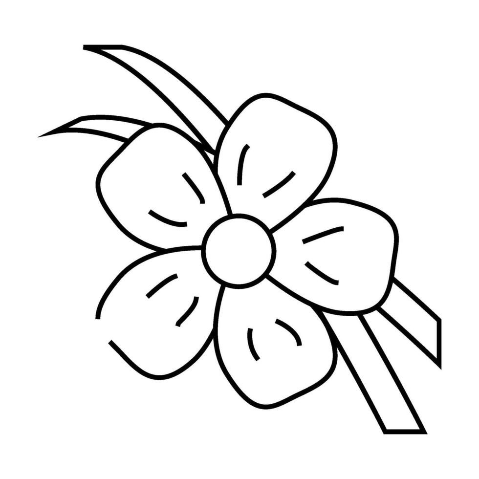 vanilla sticks line icon illustration vector