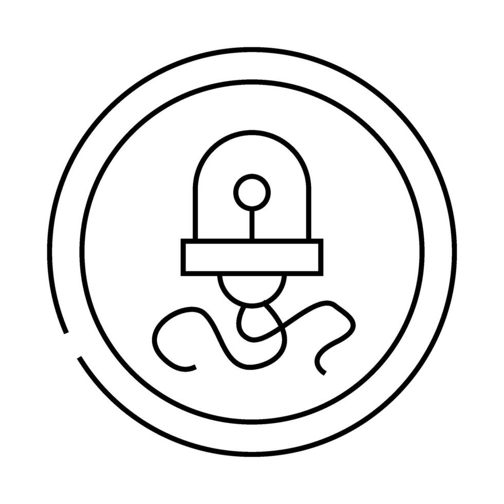 nanorobot electronic device line icon illustration vector