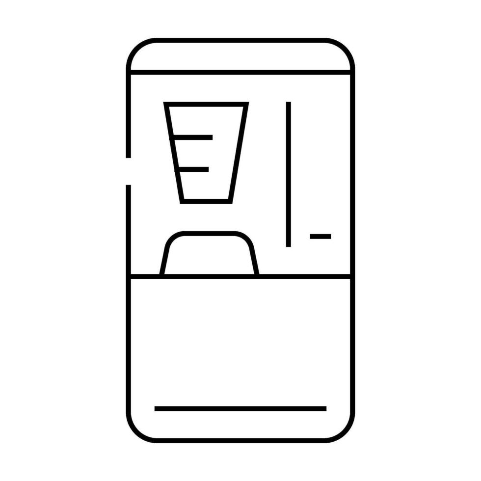 coffee machine line icon illustration vector
