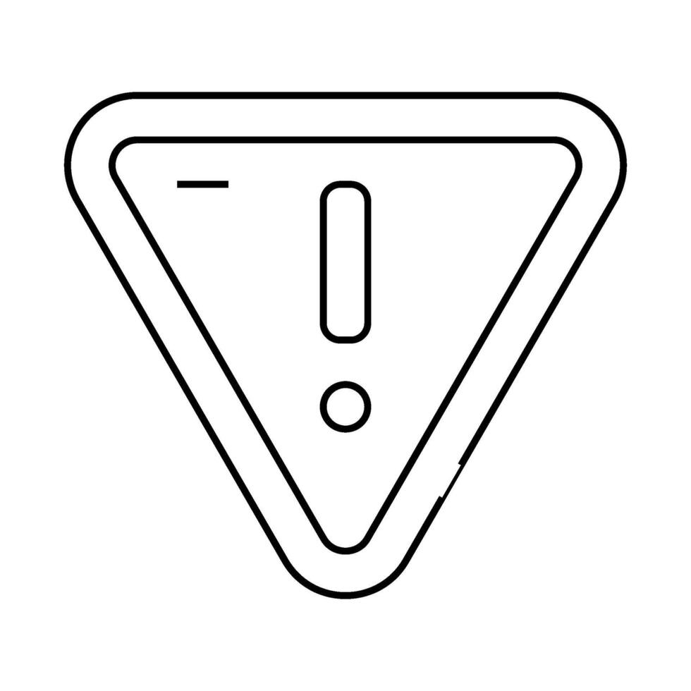 hazardous product mark line icon illustration vector