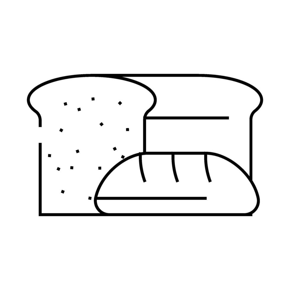 bakery department line icon illustration vector