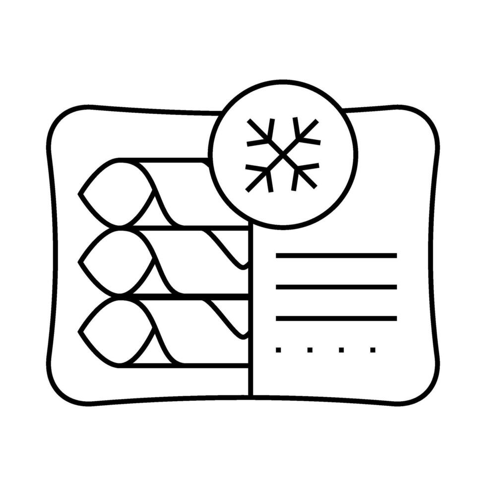 pancakes frozen dessert line icon illustration vector