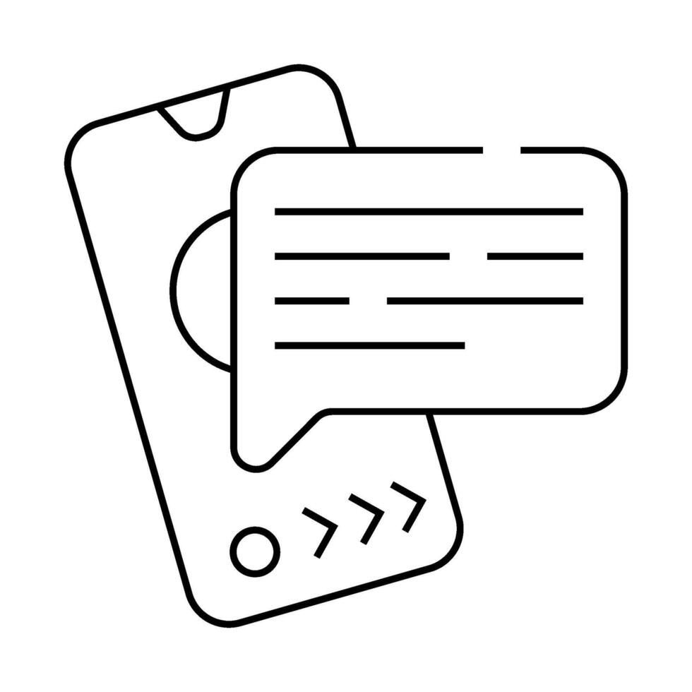 call communication line icon illustration vector