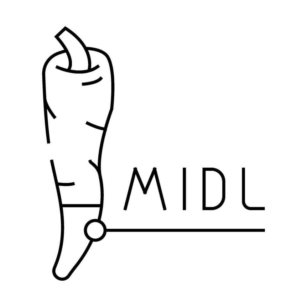 middle spice pepper line icon illustration vector