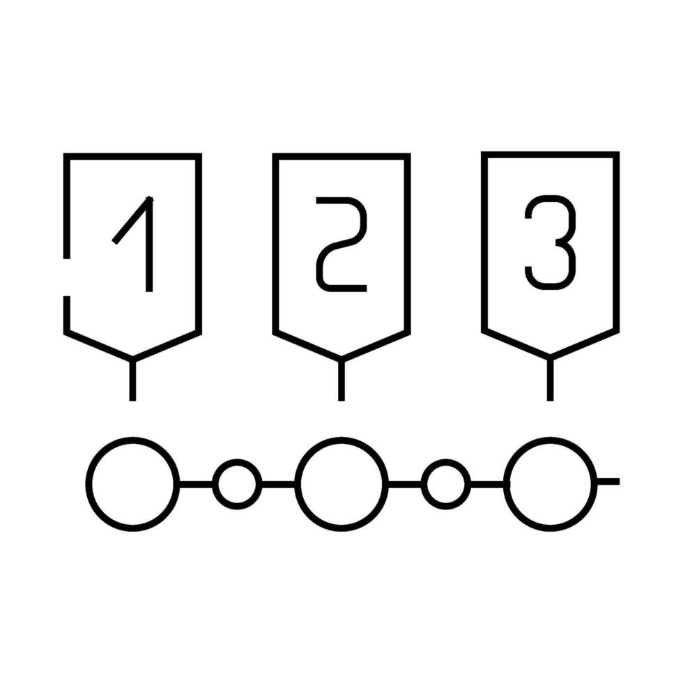 stages of planning line icon illustration vector