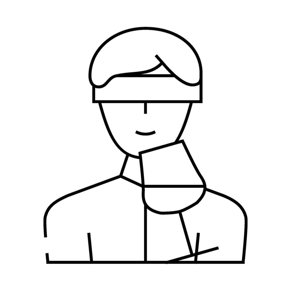 blind tasting wine line icon illustration vector