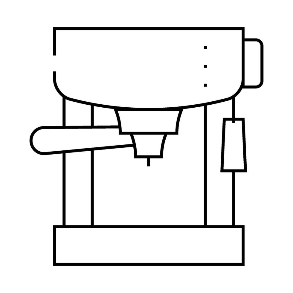 drip filtration coffee machine line icon illustration vector