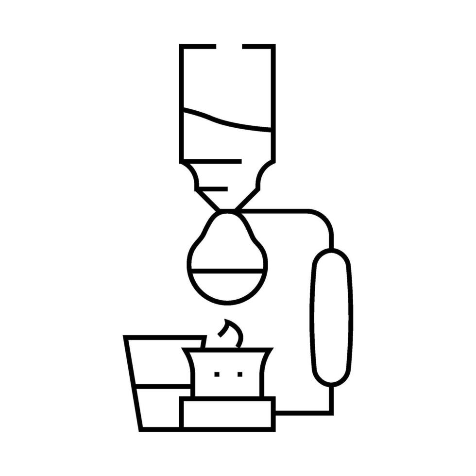 japanese style coffee machine line icon illustration vector
