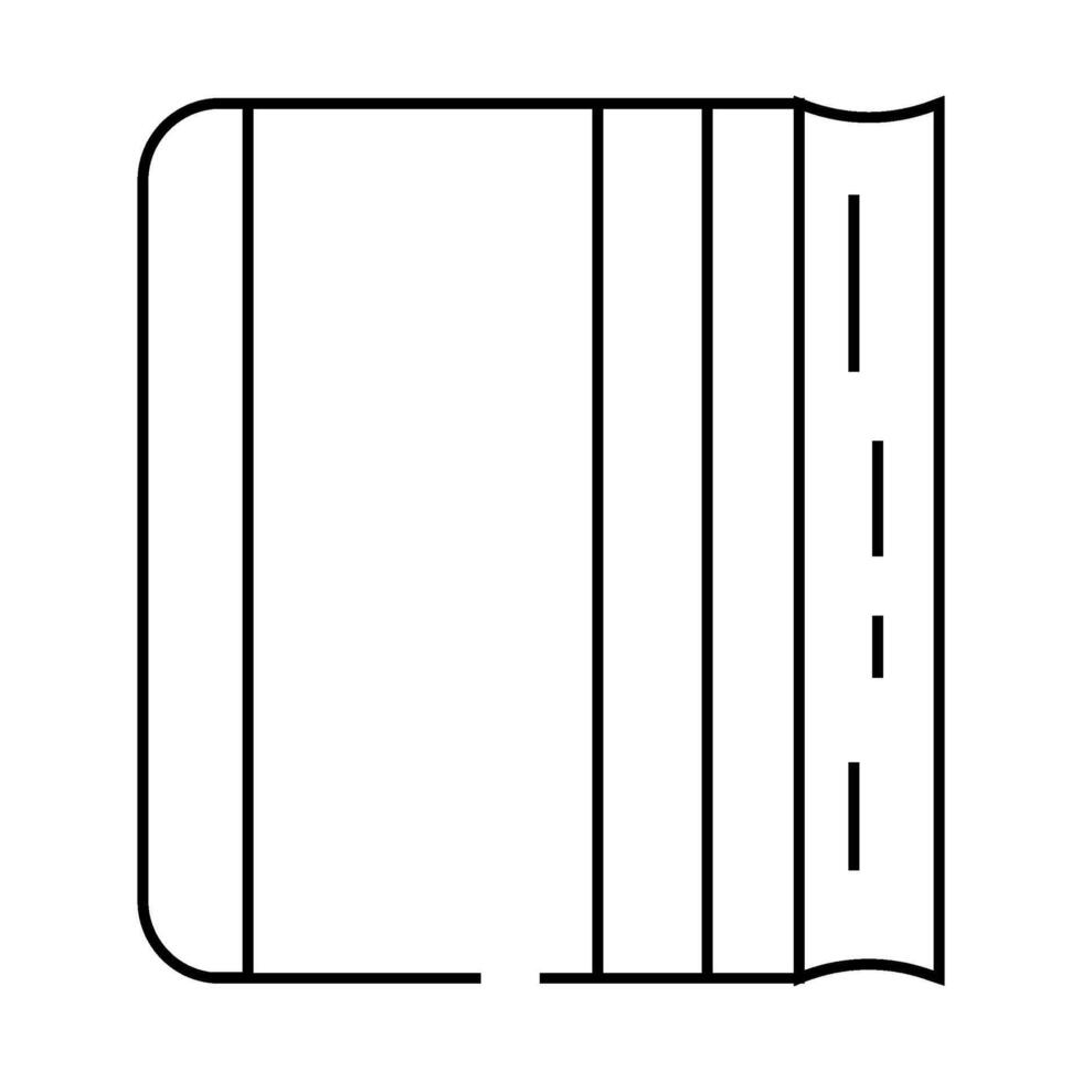 diary for writing line icon illustration vector
