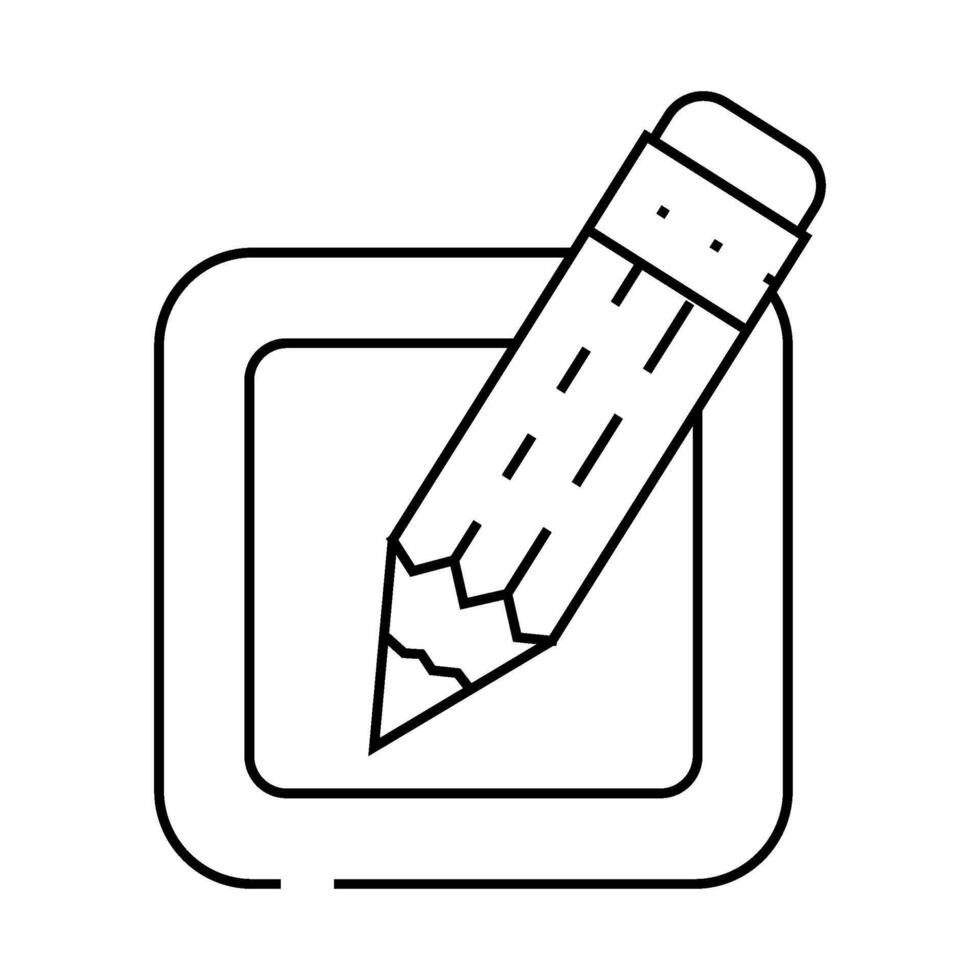 edit file line icon illustration vector
