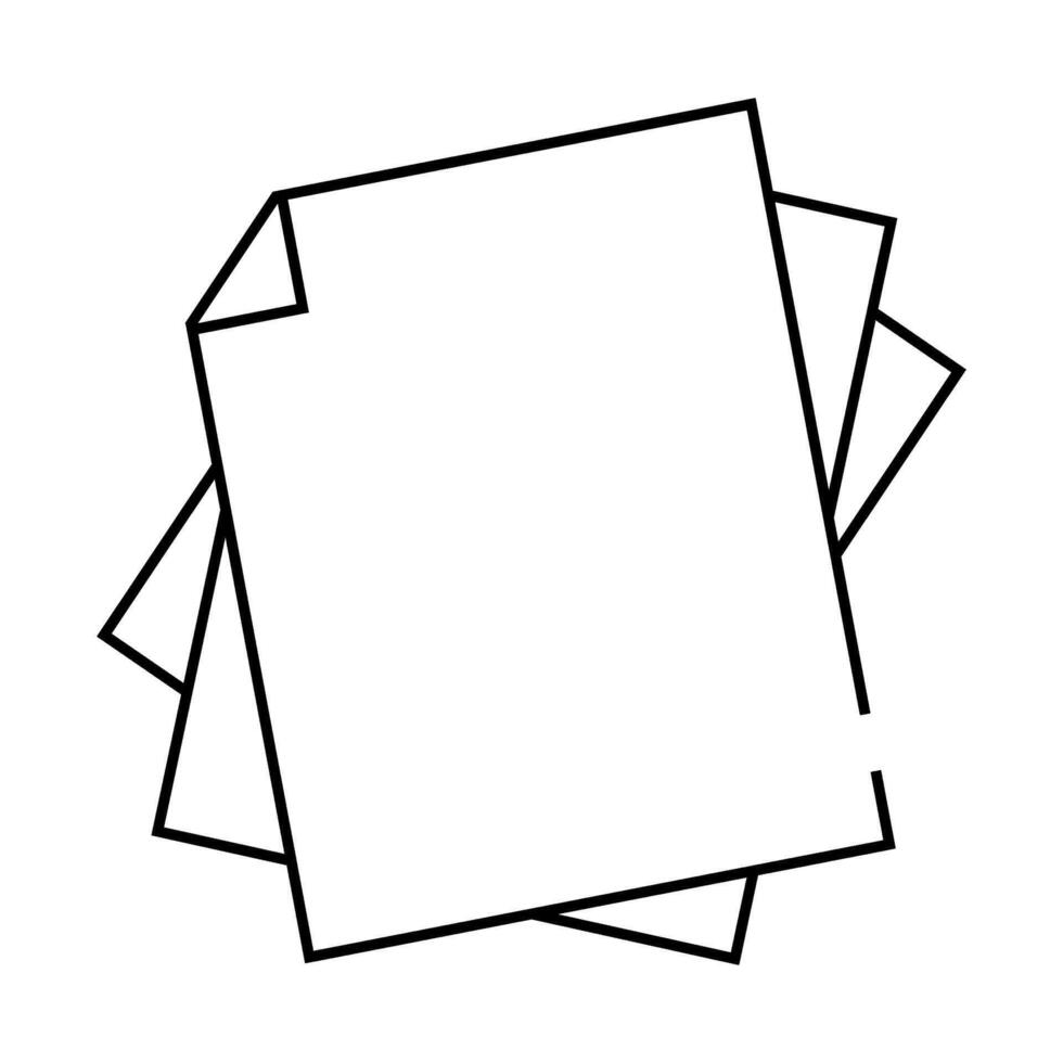 paper list line icon illustration vector