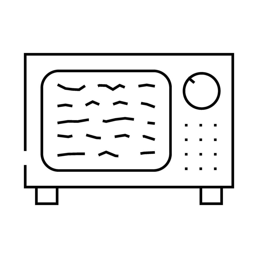 white noise line icon illustration vector
