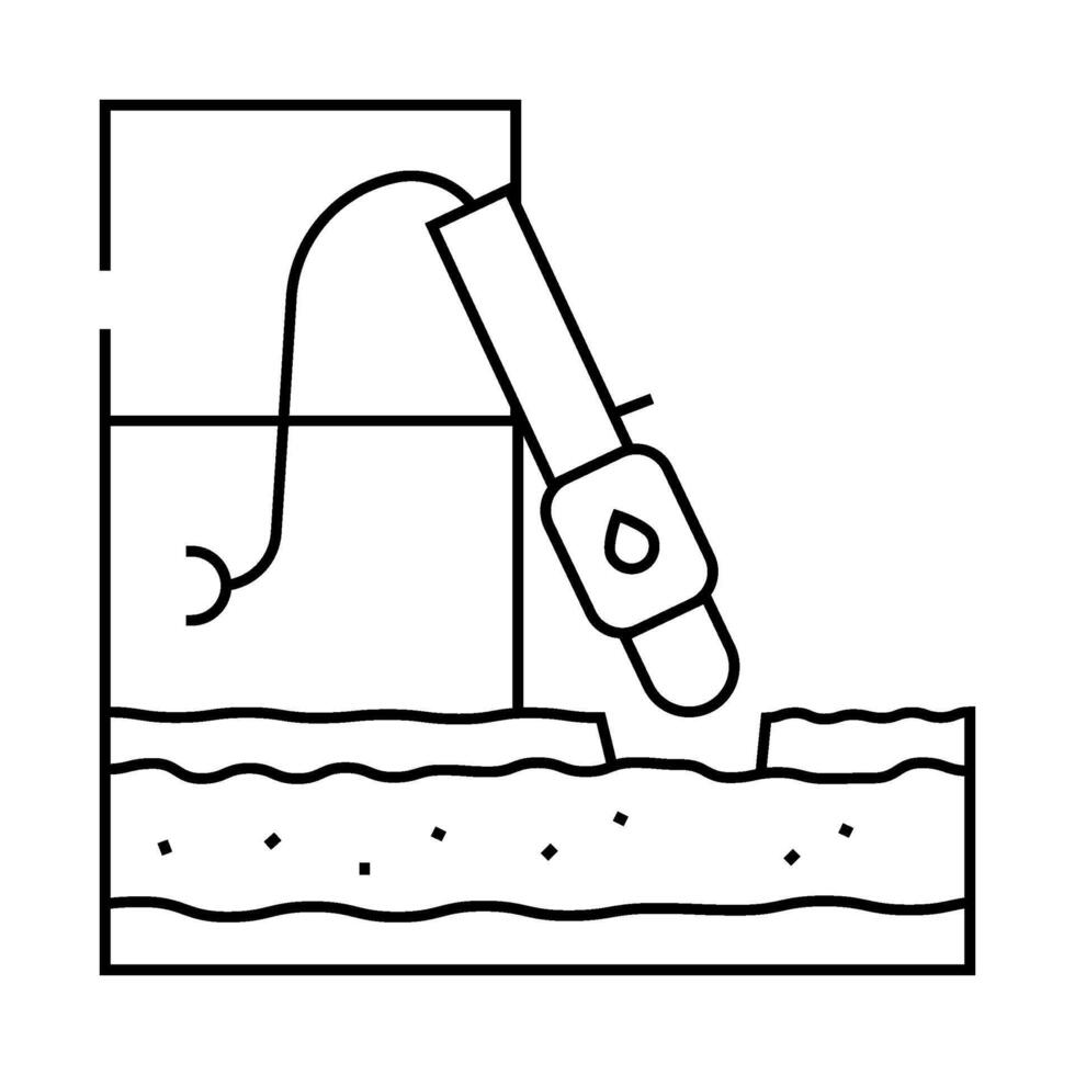 hydrafacial beauty procedure line icon illustration vector