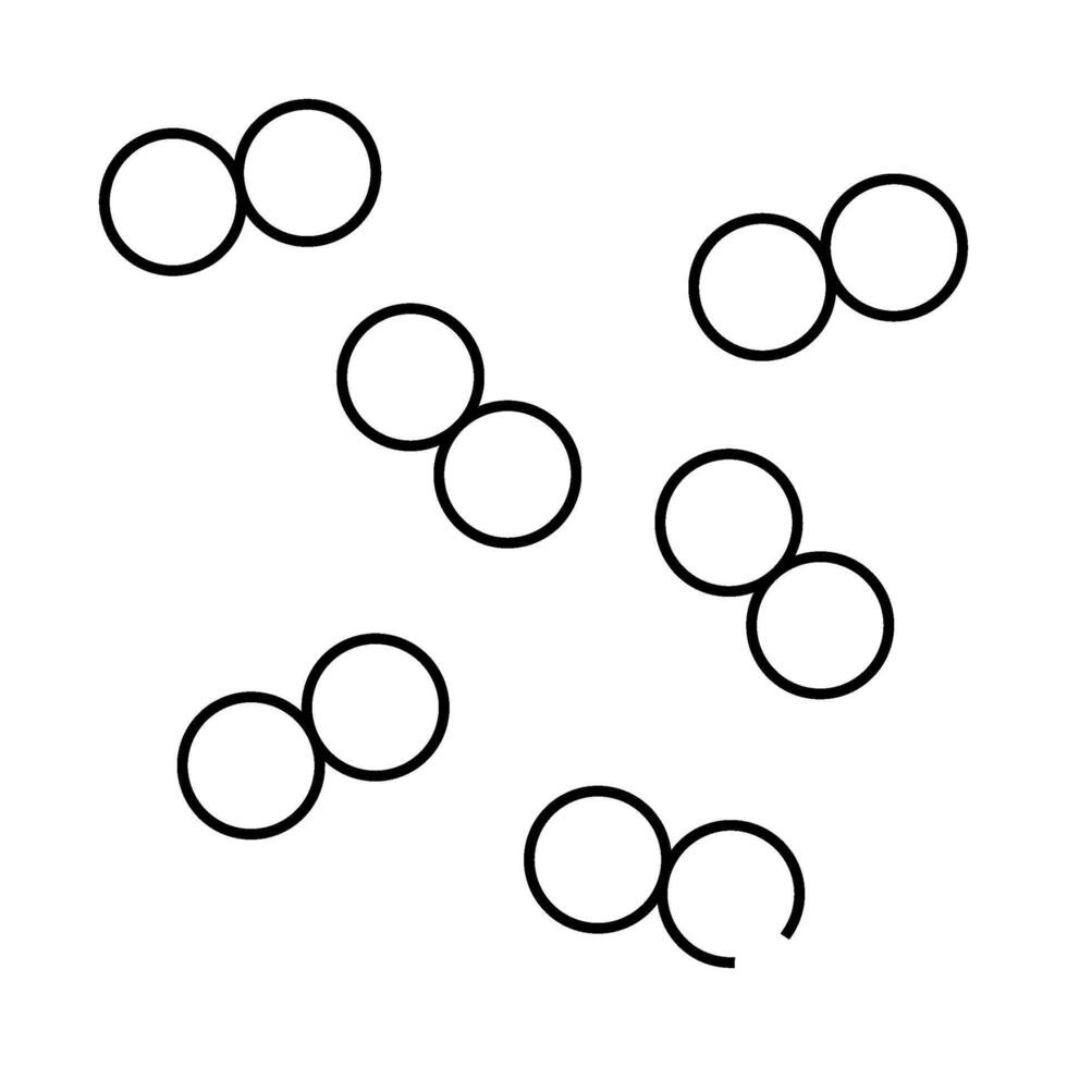 pneumococcus infection line icon isolated illustration vector