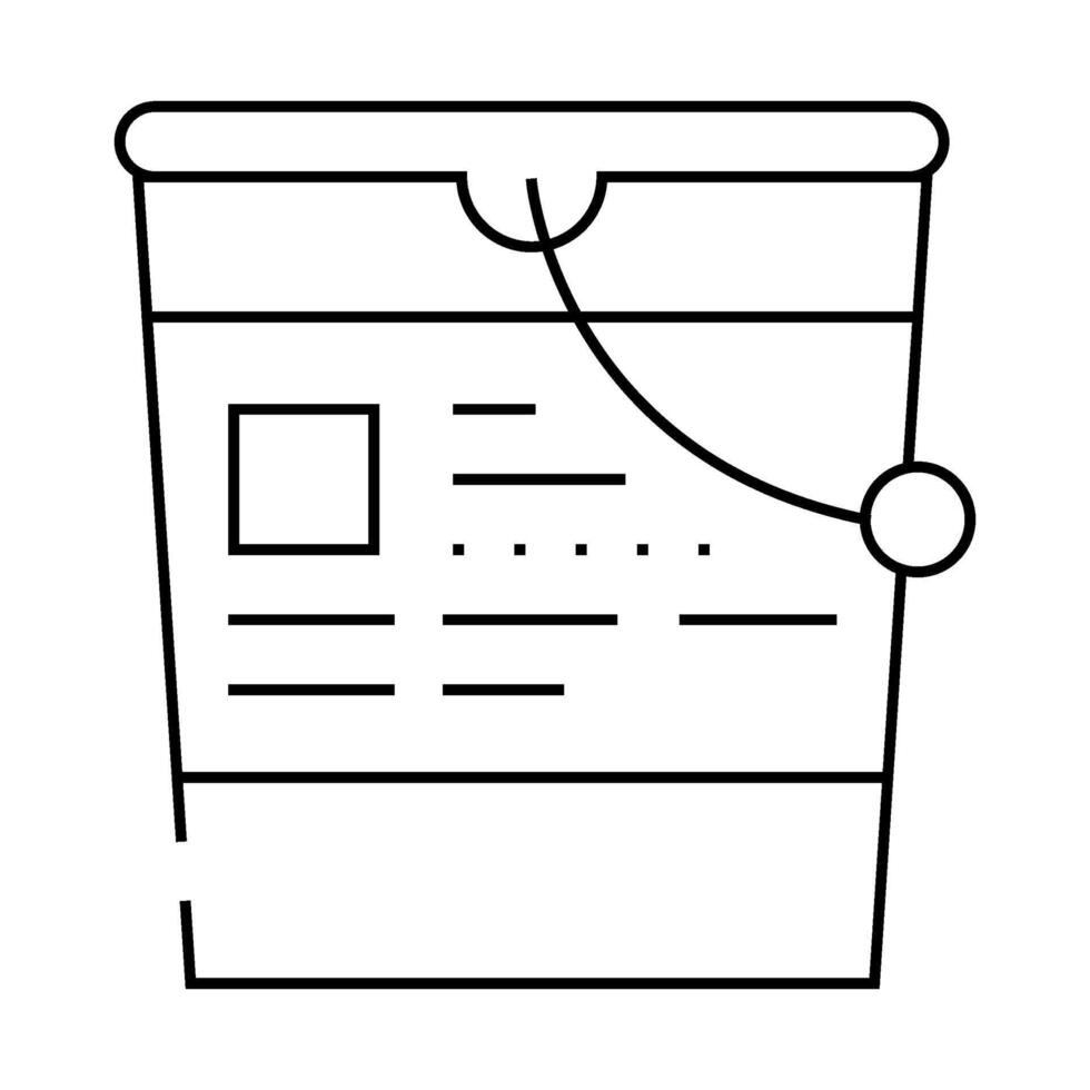 paint varnish line icon illustration vector