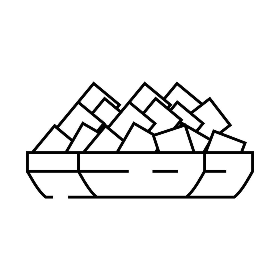 synthetic resin line icon illustration vector