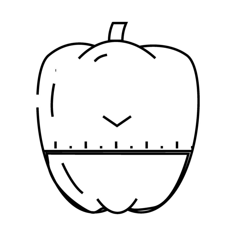 cooking time timer line icon illustration vector