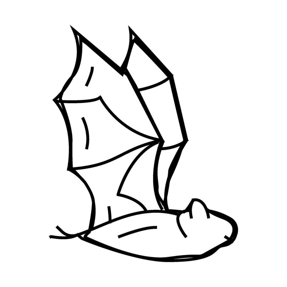 bat zoo animal line icon illustration vector