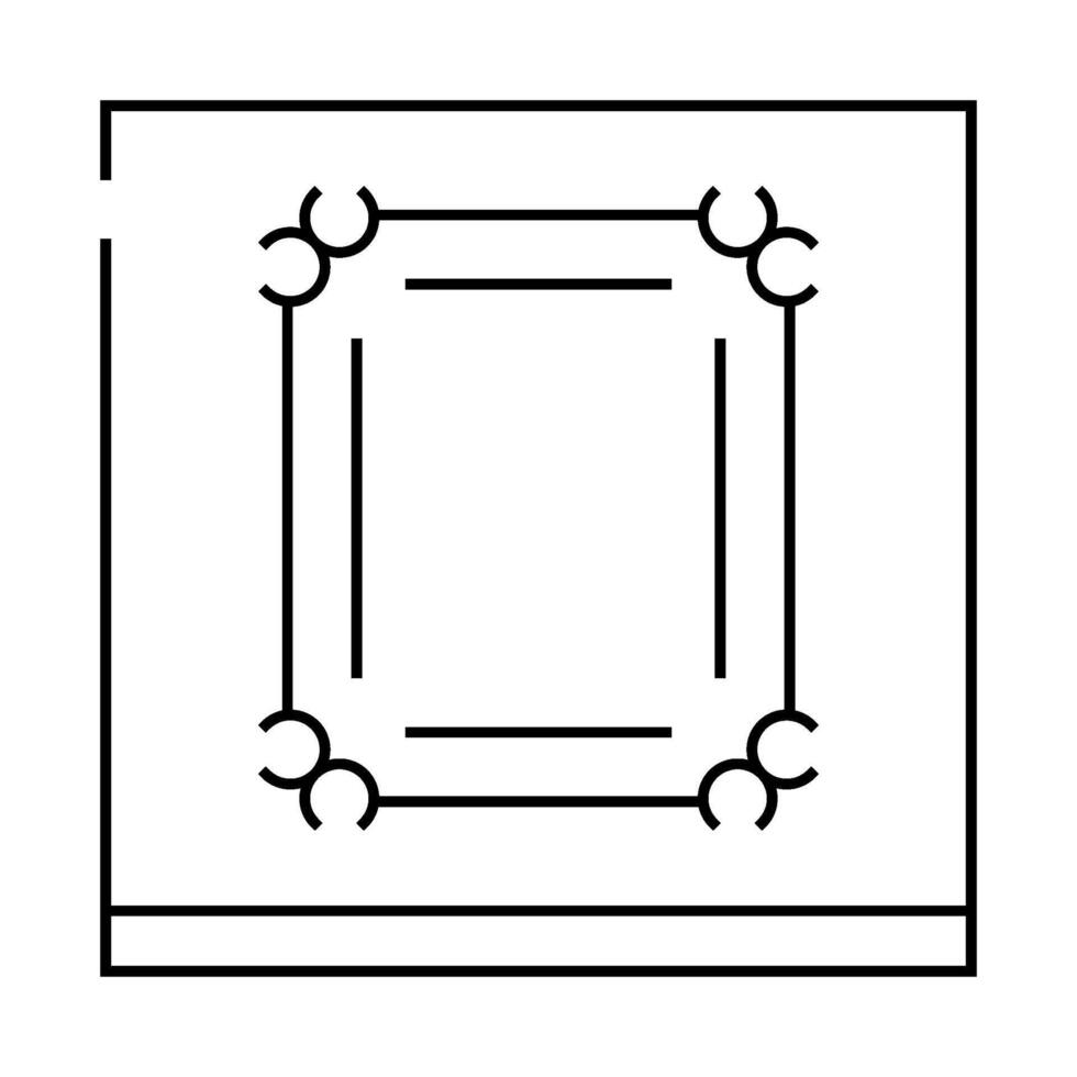 molding and millwork line icon illustration vector