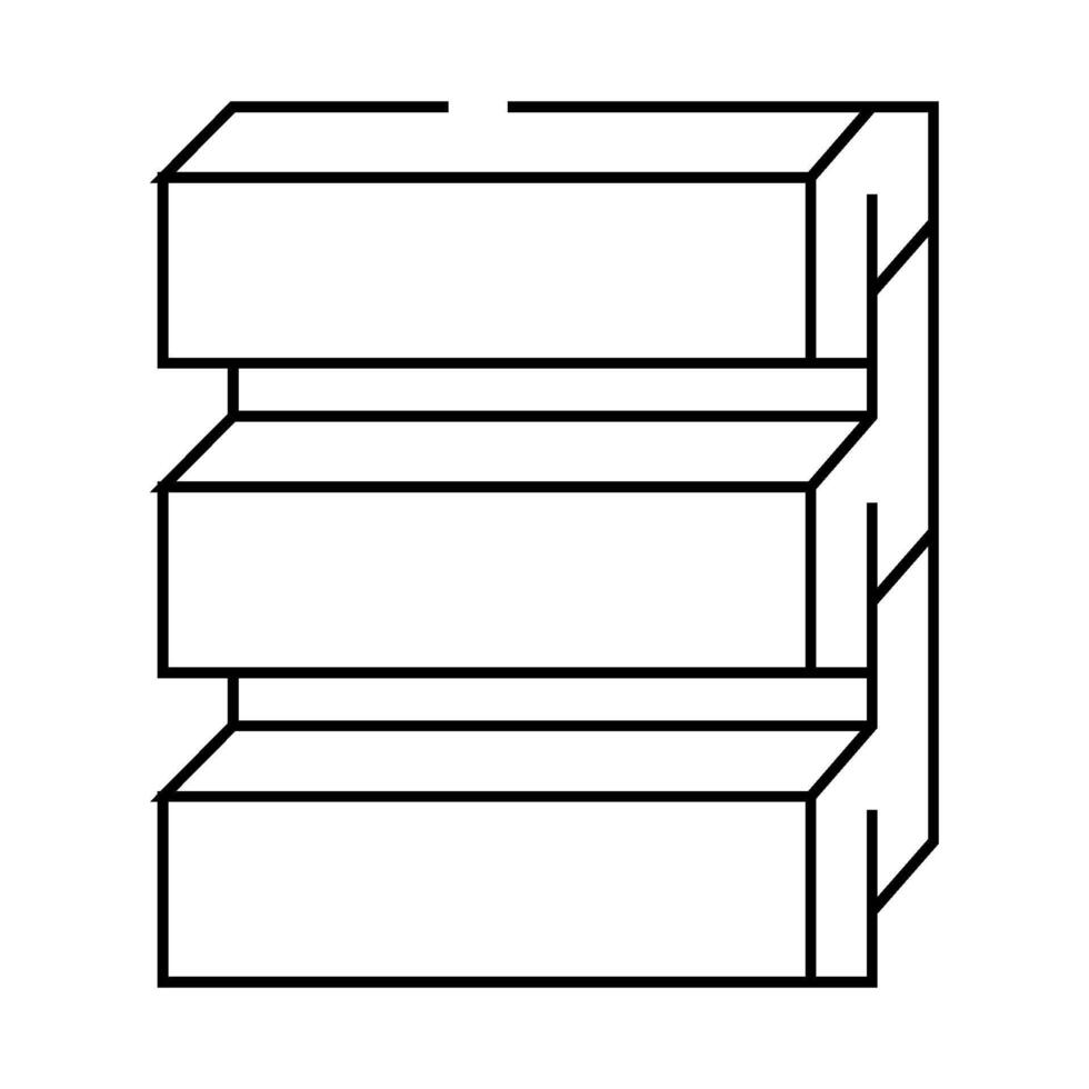 siding building material line icon illustration vector