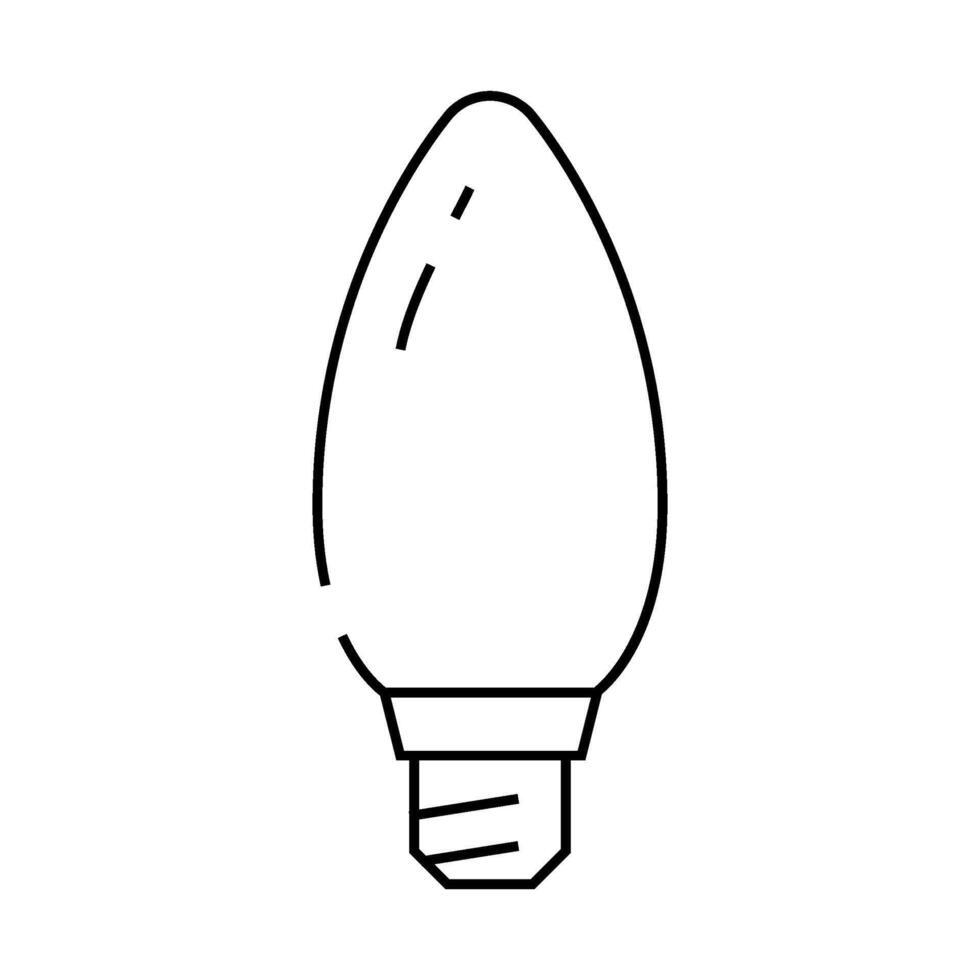 minimal light bulb line icon illustration vector