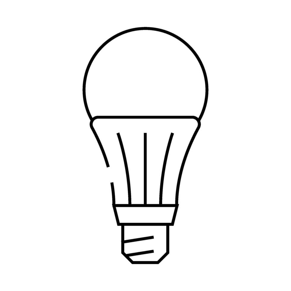 efficient light bulb line icon illustration vector