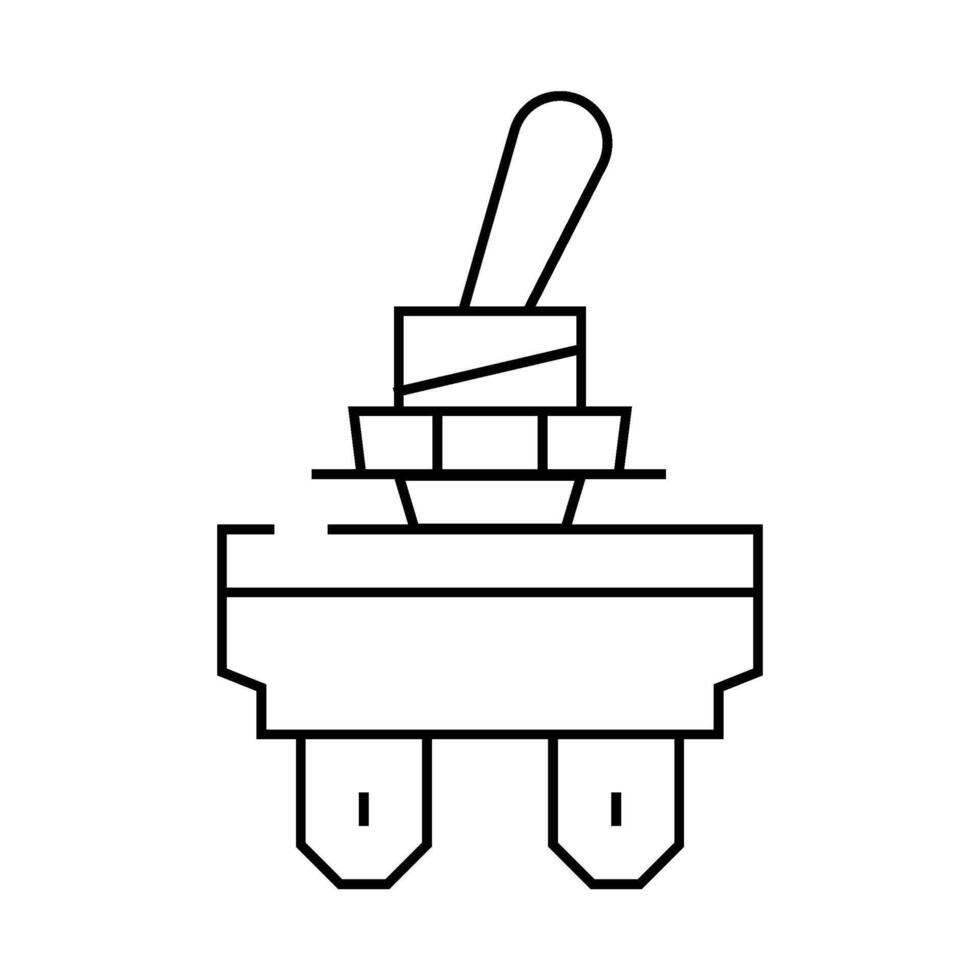 toggle switch line icon illustration vector