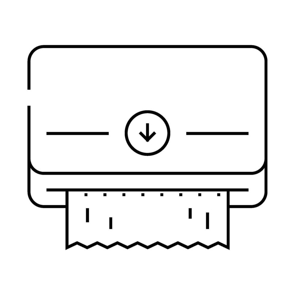 napkin dispenser line icon illustration vector
