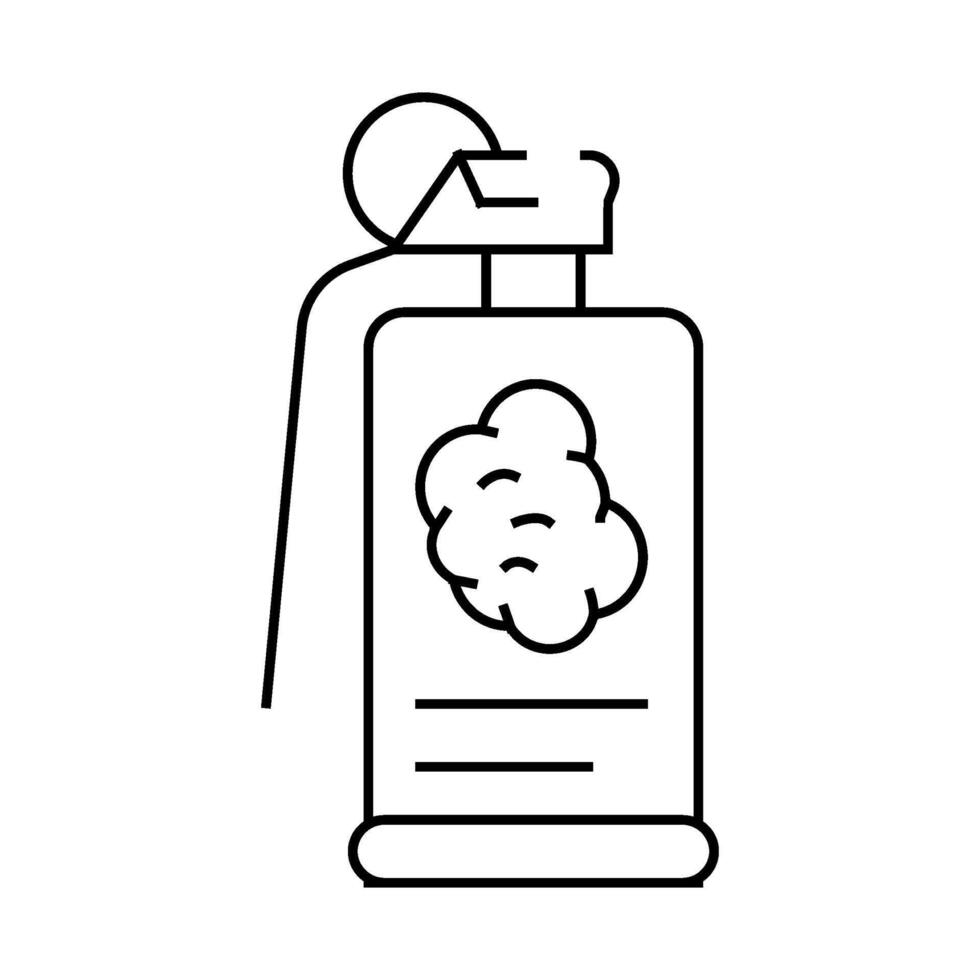 grenade weapon line icon illustration vector